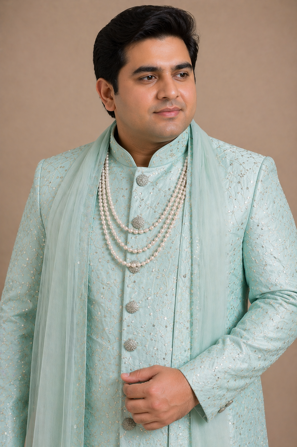 Plus Size Sherwani