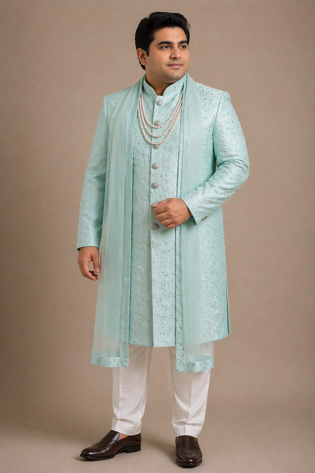 Plus Size Sherwani