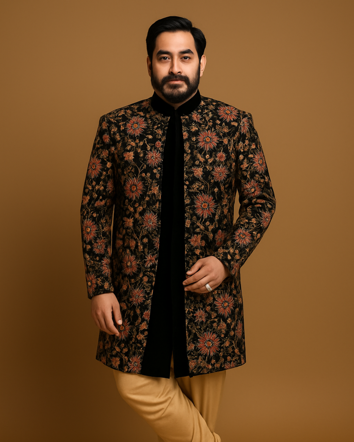 Pluse Size Mens Sherwani