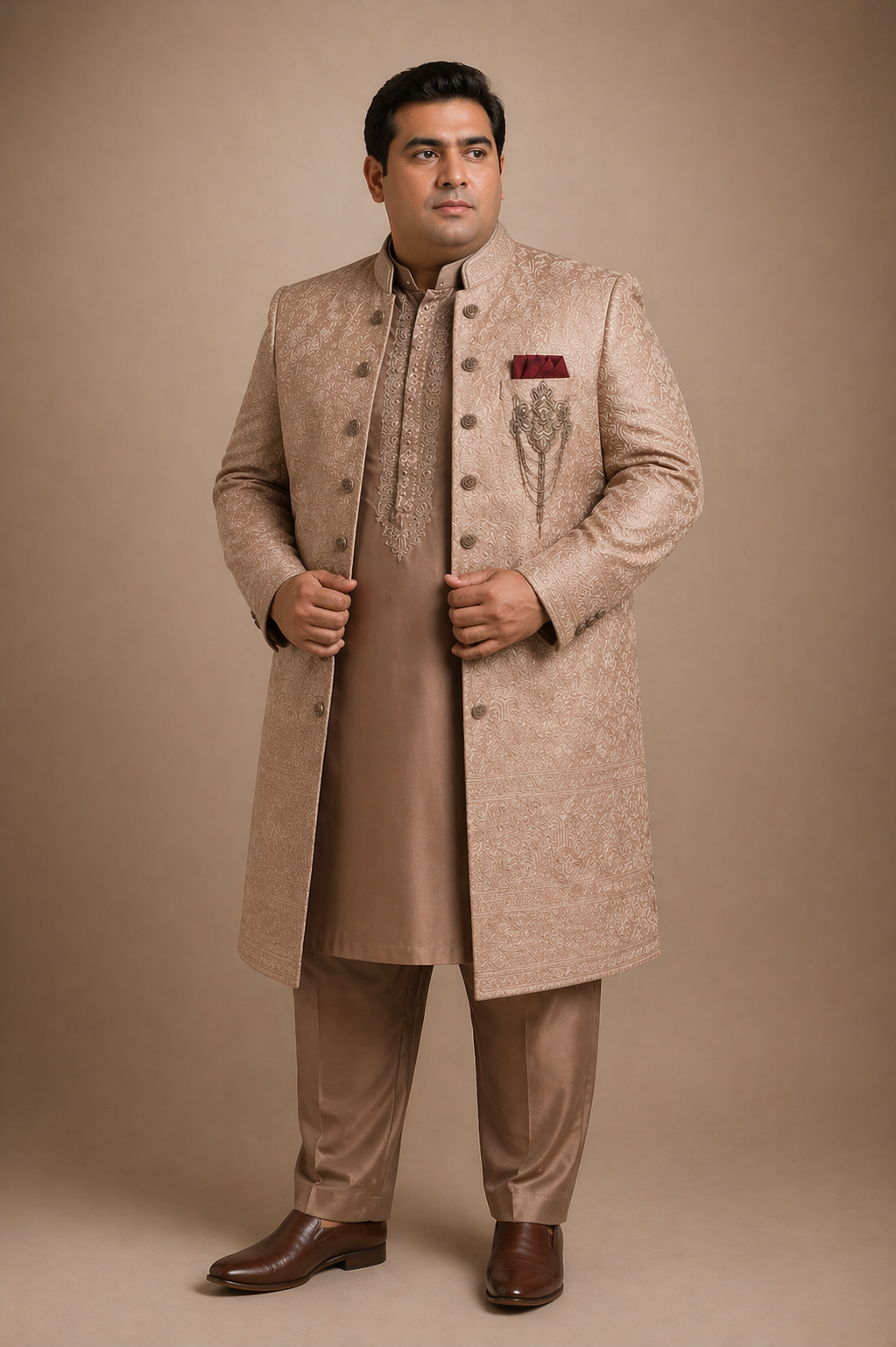 Plus Size Sherwani