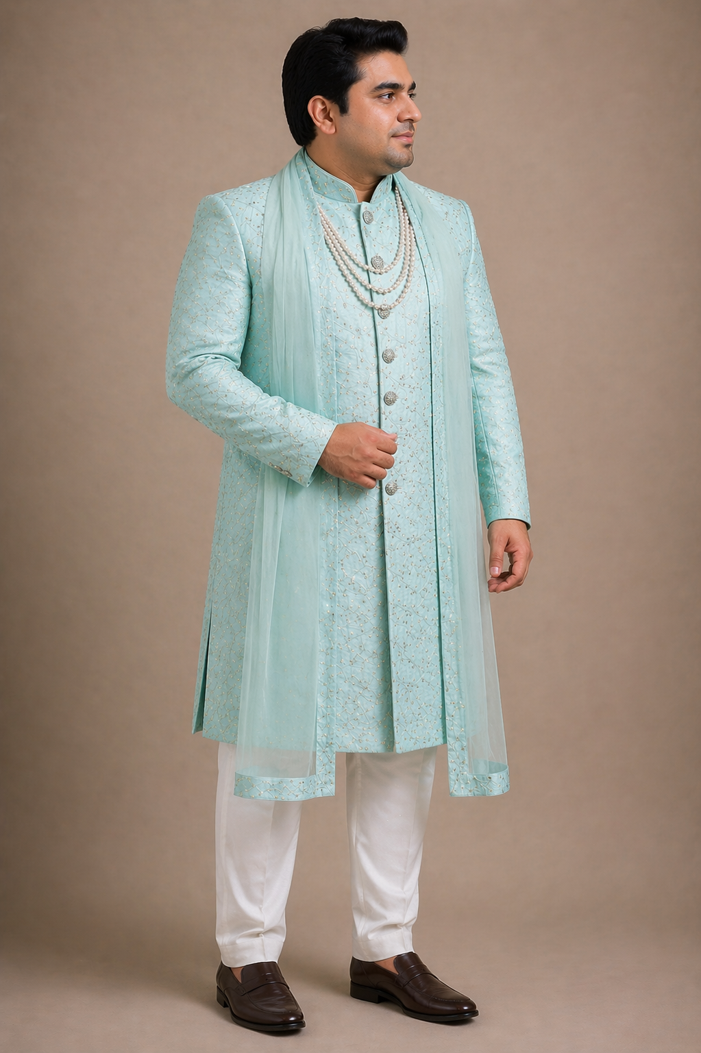 Plus Size Sherwani