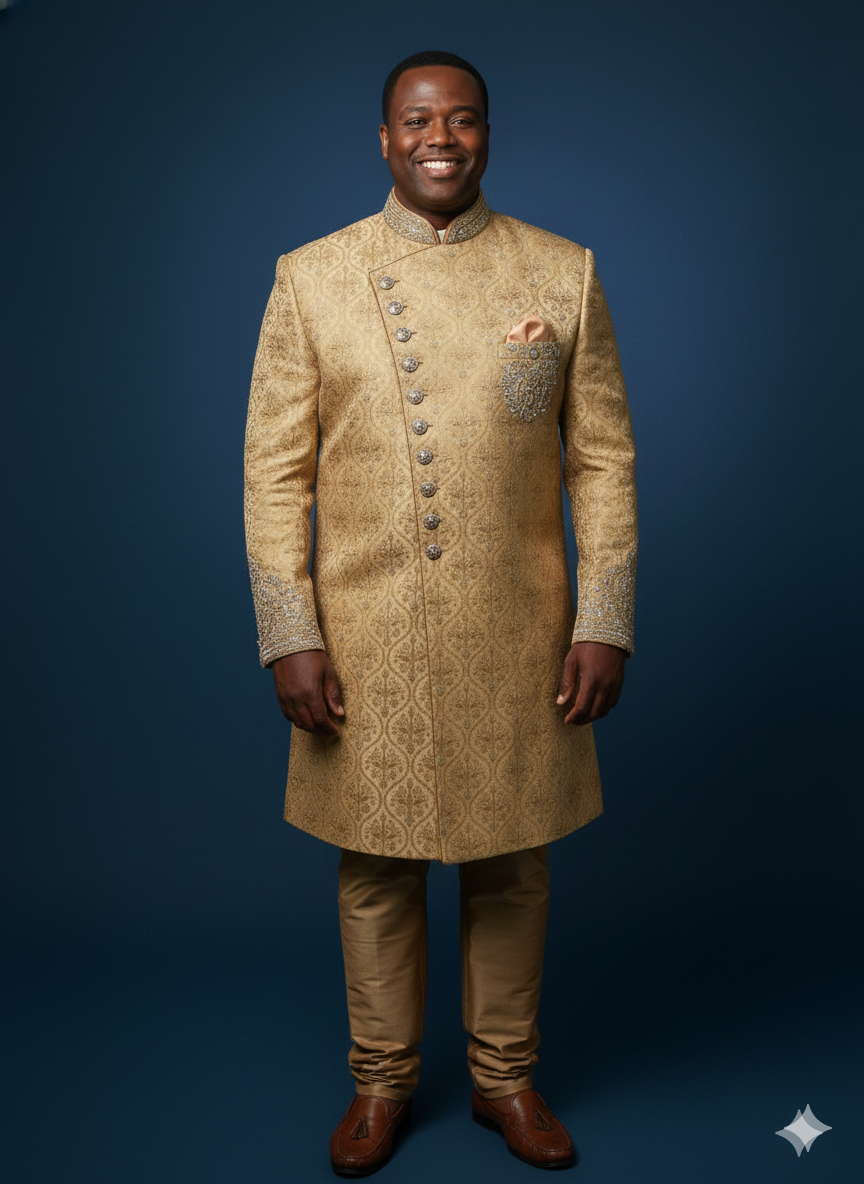 Plus Size Mens Sherwani